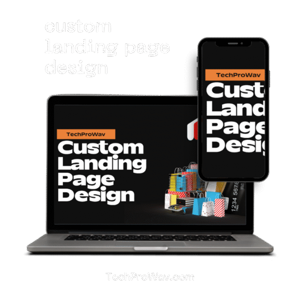 custom landing page design